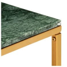 shumee zöld márvány textúrájú valódi kő dohányzóasztal 60 x 60 x 35 cm