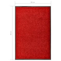 Greatstore piros kimosható lábtörlő 60 x 90 cm