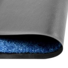 Vidaxl kék kimosható lábtörlő 90 x 150 cm 323443