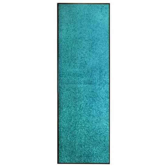 Greatstore ciánkék kimosható lábtörlő 60 x 180 cm