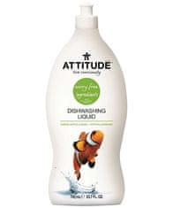 Attitude Zöldalma és bazsalikom illatú mosogatószer, 700 ml