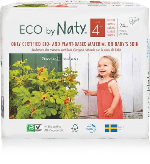 Naty Nature Babycare Pelenka Maxi+ 9-20 kg (24 db)