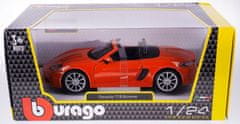 BBurago 1:24 Plus Porsche 718 Boxster, narancssárga