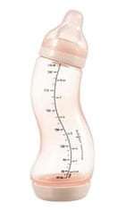 Csecsemő S-cumisüveg, Anti kólikás, rózsaszín, 250ml