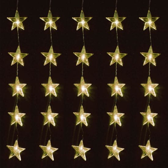 Linder Exclusiv Karácsonyi fényfüggöny Csillagok 80 LED Meleg fehér
