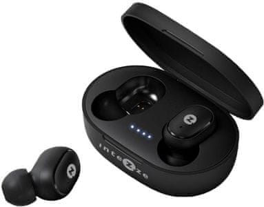 kicsi hordozható olcsó fülhallgató intezze zero basic erős basszus nélkül jól illeszkedik 3 óra üzemidő gombokhoz a fülhallgatón Bluetooth technológia handsfree