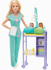 Mattel Barbie Foglalkozási játékkészlet, Gyermekorvos DHB63