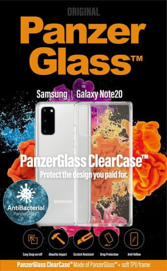PanzerGlass ClearCase AntiBacterial a Samsung Galaxy Note 2 00254 készülékhez