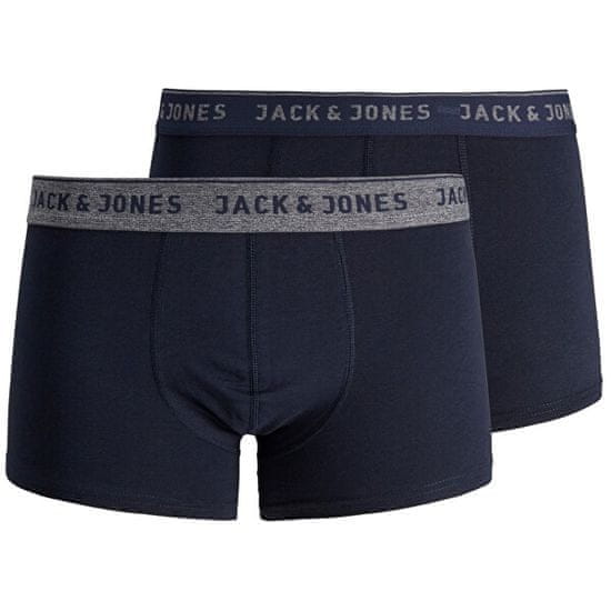 Jack&Jones 2 PACK - férfi boxeralsó JACVINCENT 12.138.239 Navy Blazer