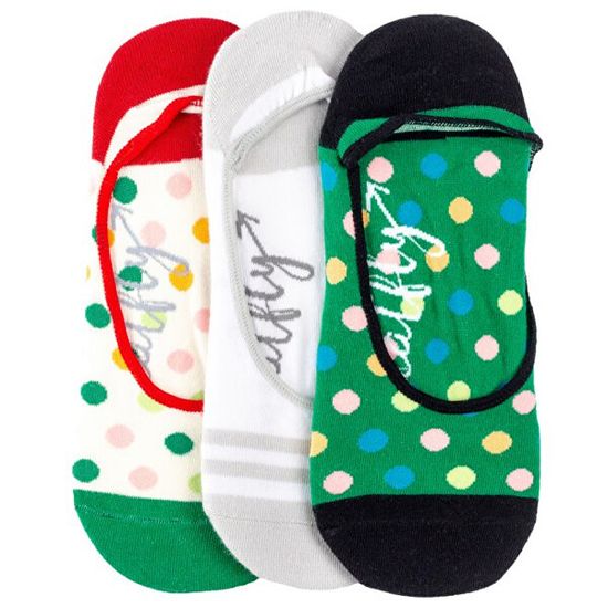 MEATFLY 3 PACK - Low socks S19 K/Green női zokni