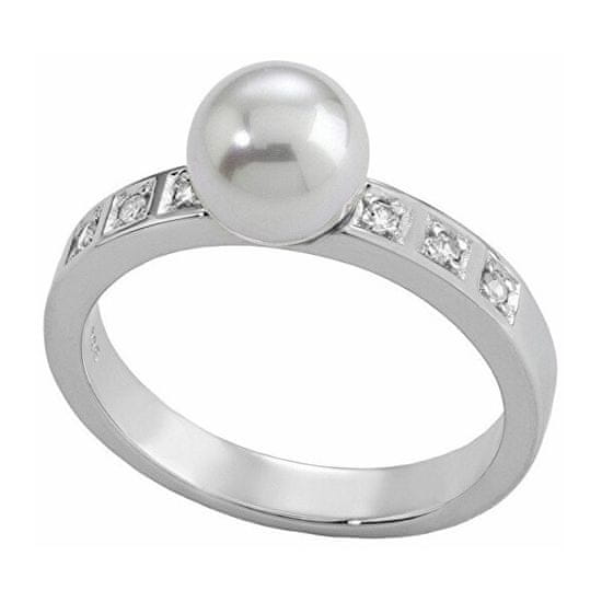 Majorica Ezüst gyűrű gyöngyvel és kövekkel 12563.01.2.913.010.1