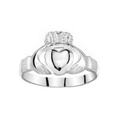 Silvego Női teljes ezüst gyűrű Claddagh ZTR96391 (Kerület 59 mm)