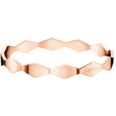 Calvin Klein Merev rózsaszín arany karkötő Snake KJ5DPD1001 (Méret 6 cm - XS)