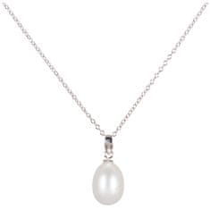 JwL Luxury Pearls Ezüst nyaklánc jobb gyöngyökkel 45cm JL0436 (Hossza 55 cm)