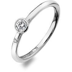 Hot Diamonds Luxus ezüst gyűrű topázzal és gyémánttal Willow DR206 (Kerület 59 mm)