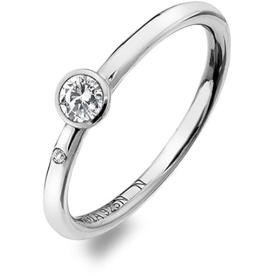 Hot Diamonds Luxus ezüst gyűrű topázzal és gyémánttal Willow DR206