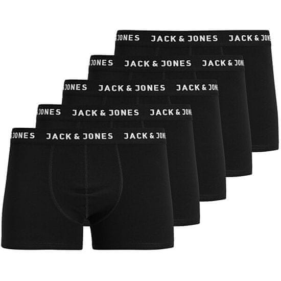 Jack&Jones 5 PACK - férfi boxeralsó JACHUEY 12142342 Black