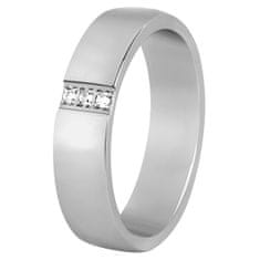 Beneto Női acél gyűrű kristállyal SPD01 (Kerület 49 mm)