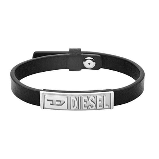 Diesel Fekete bőr karkötő DX1226040