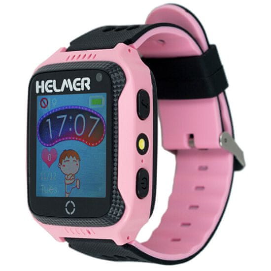 Helmer Okos érintőképernyős óra GPS lokátorral és kamerával - LK 707 rózsaszín