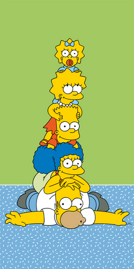 Jerry Fabrics Törölköző A Simpsons-torony