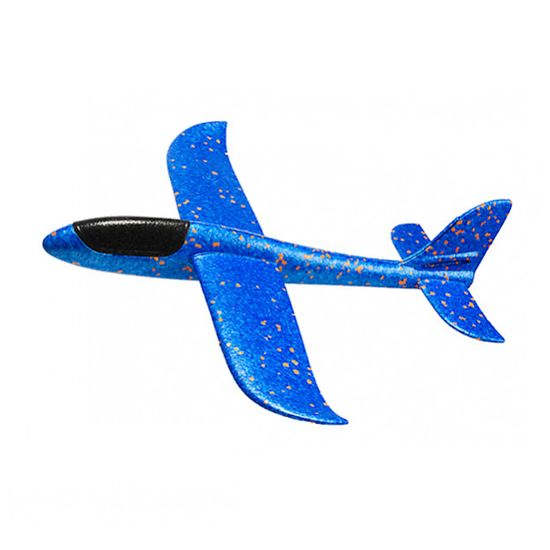 FOXGLIDER Gyerekrepülő dobásra - kék repülőgép sík 48cm EPP