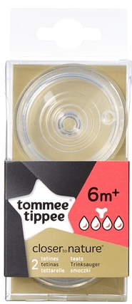 Tommee Tippee C2N sűrű ételhez alkalmas tartalék cumi, 6+, 2db