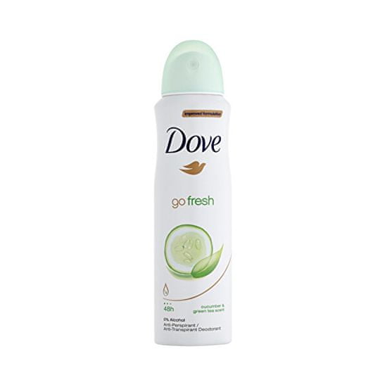 Dove Izzadásgátló spray Go Fresh uborka és zöld tea illattal (Cucumber & Green Tea Scent)