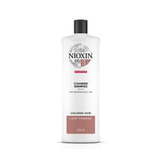 Nioxin Sampon vékonyszálú, enyhén elvékonyodó festett hajra System 3 (Shampoo Cleanser System 3) (Mennyiség 300 ml)