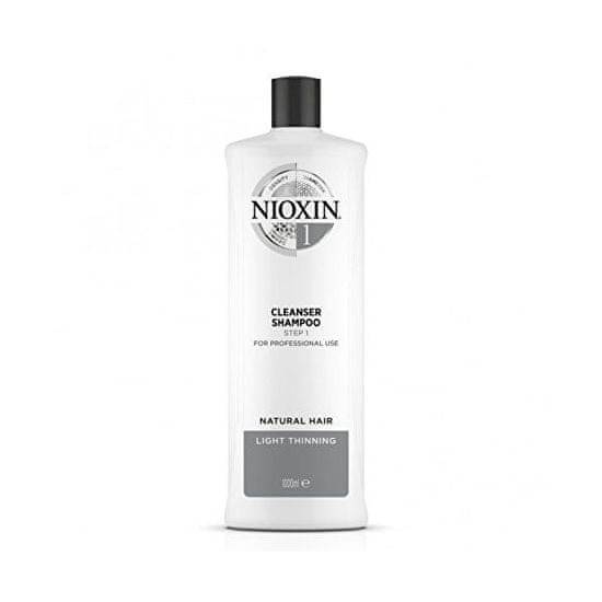Nioxin Sampon vékonyszálú, enyhén elvékonyodó természetes hajra System 1 (Shampoo Cleanser System 1)
