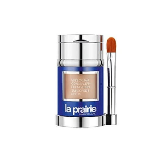 La Prairie Luxus folyékony smink korrektor alapozóval SPF 15 (Skin Caviar Concealer Foundation) 30 ml + 2 g
