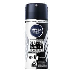 Nivea Izzadásgátló spray férfiak számára Invisible For Black & White (Antiperspirant) 100 ml