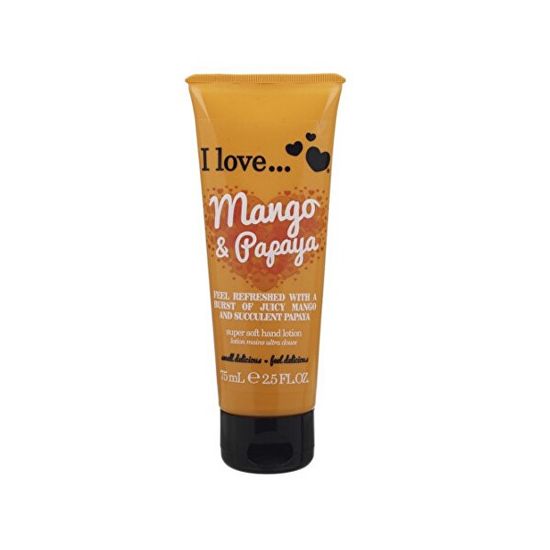 I Love Cosmetics Tápláló kézkrém mangó és papaya illattal (Mango & Papaya Super Soft Hand Lotion) 75 ml