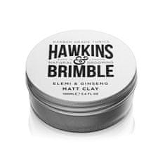 Hawkins & Brimble Matt hajpomádé elemi és ginzeng illattal (Elemi & Ginseng Matt Clay) 100 ml