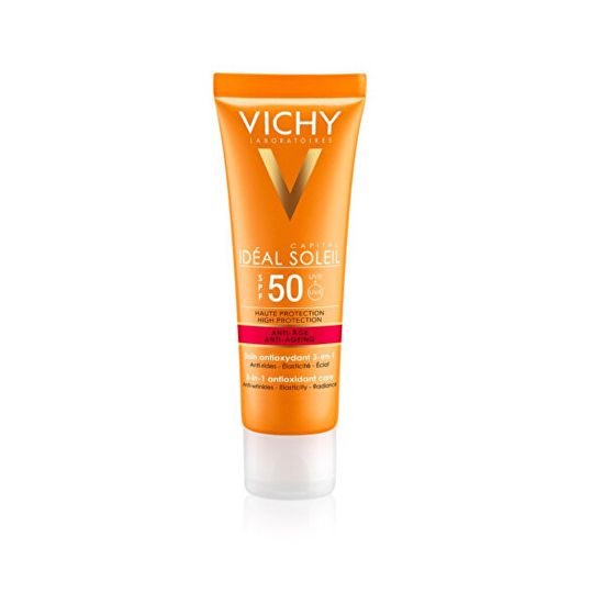 Vichy Ránctalanító napvédő krém SPF 50+ Idéal Soleil Anti-Age 50 ml
