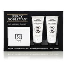 Percy Nobleman Arc és szakáll ápoló ajándékszett férfiaknak (Face & Stubble Care Kit)