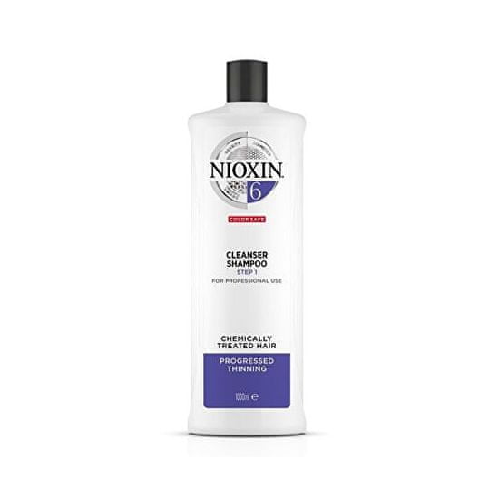 Nioxin Sampon elvékonyodása normál erős természetes és vegyileg kezelt hajra System 6 (Shampoo Cleanser Sys