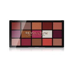Makeup Revolution Újratöltött vörös riasztó (Eye Shadow Palette) 15 x 1,1 g