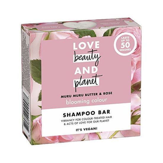 Love Beauty & Planet Szilárd sampon rózsa olajjal és Muru Muru vajjal (Shampoo Bar) 90 g