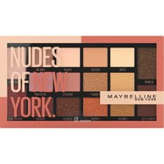 Maybelline 16 árnyalatú szemhéjfesték paletta Nudes of New York 18 g