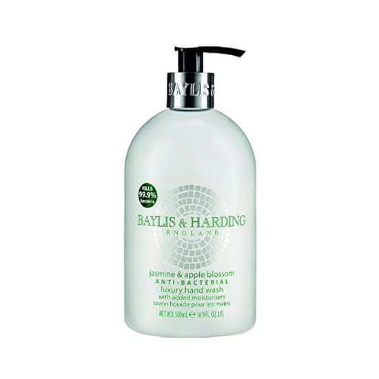 Baylis & Harding Antibakteriális folyékony szappan Jázmin és almafa virág (Anti-Bacterial Luxury Hand Wash) 500 ml