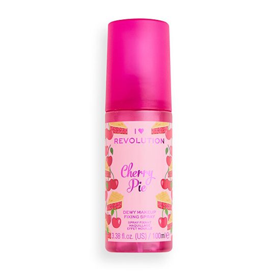 I Heart Revolution Sminkrögzítő spray I♥Revolution Cherry Pie (Dewy Makeup Fixing Spray) 100 ml