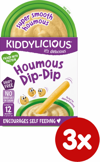Kiddylicious Original hummus 3x52g