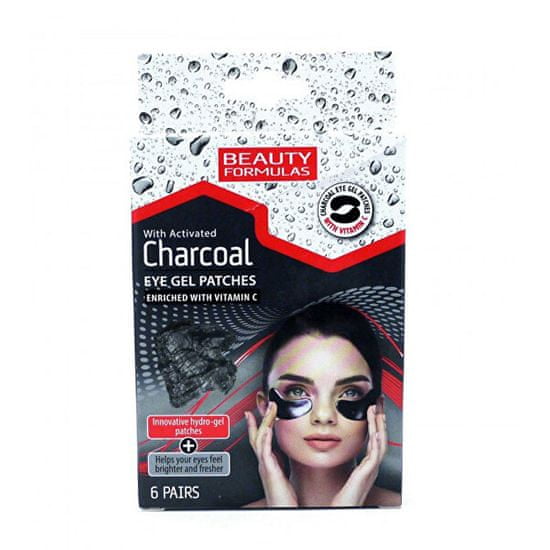Beauty Formulas Aktívszenes szempárnákCharcoal(Eye Gel Patches) 6 pár