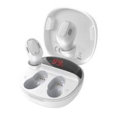 BASEUS Encok WM01 Plus TWS bluetooth fülhallgató, fehér