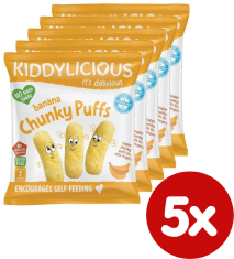 Kiddylicious Gyümölcshasábok - Banán 5x12 g