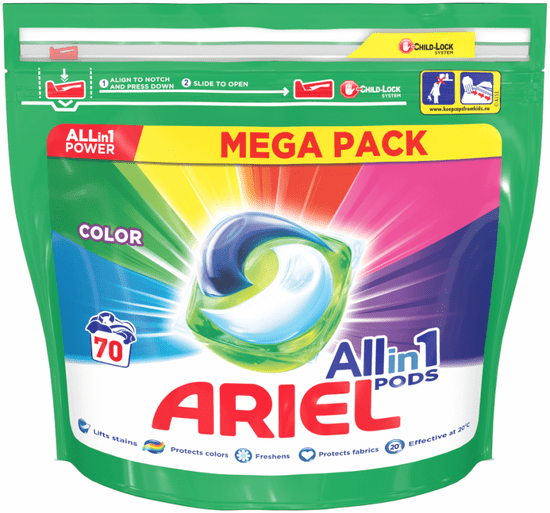 Ariel All-in-1 Color Kapszula, 70 mosásra