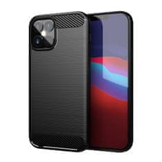 MG Carbon Case Flexible szilikon tok iPhone 12 Pro Max, fekete