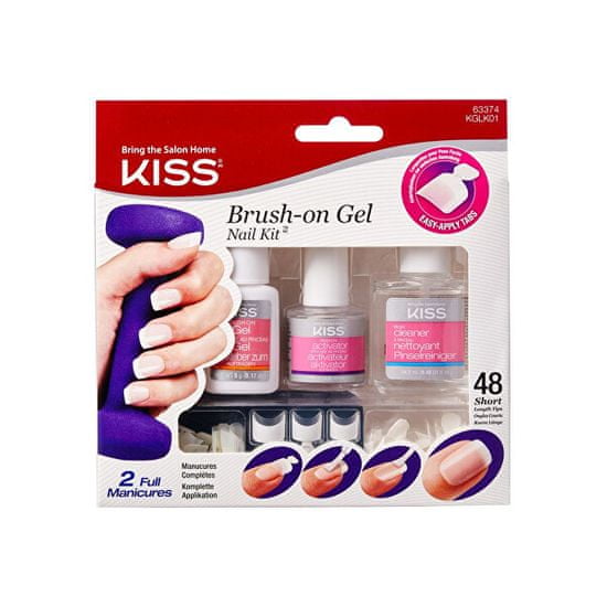 KISS Brush-on Gel (Nail Kit) önszáradó gélszett
