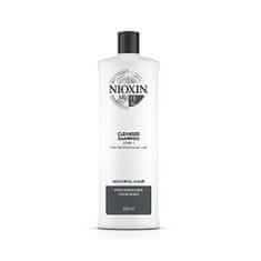 Nioxin Tisztító sampon finom, jelentősen vékonyodó természetes hajra System 2 (Shampoo Cleanser System 2) (Mennyiség 300 ml)